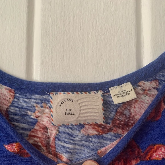 Anthropologie Postmark Forest Fete top fox motif - Picture 3 of 4
